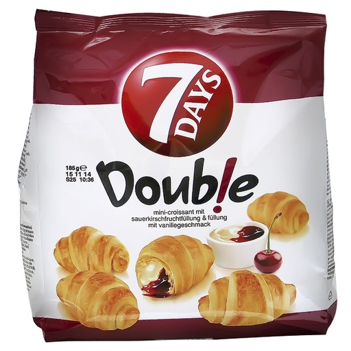 [78970] "7DAYS" Mini-croissant met zurekersen- en vanille vulling