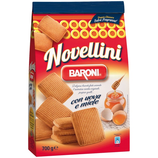 [79992] Песочное печенье "Novellini" с медовым вкусом