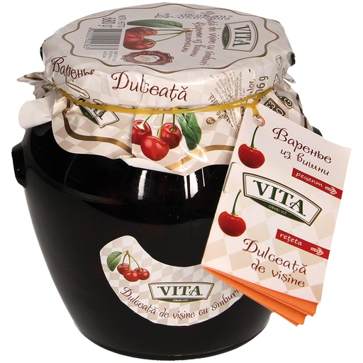 [63169] "Vita" Zure kersen met pit in suikersiroop 680 g