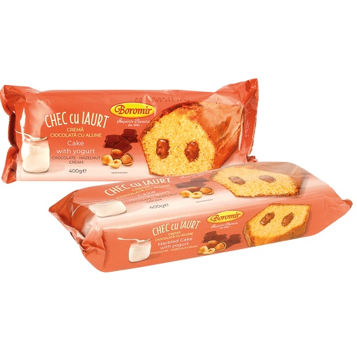 [76924] Ovengebakken cake met yoghurt en 12% roomvulling met choco