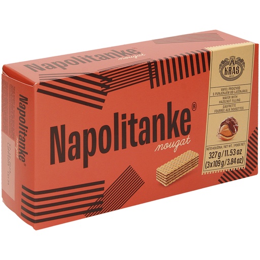 [80935] Wafelproduct "Napolitanke nougat" met hazelnootvulling