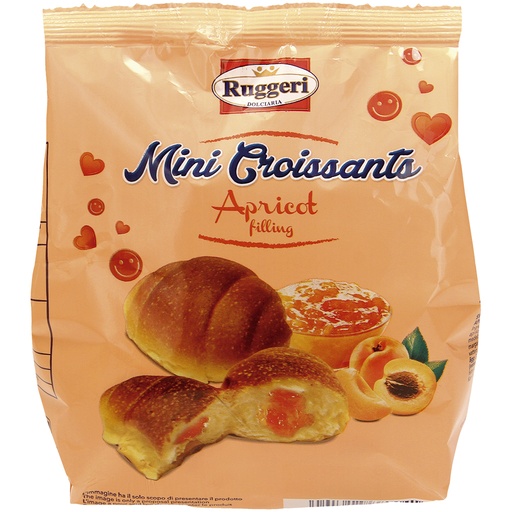 [76929] "Mini croissant apricot" - Сдобная выпечка с начинкой со вкусом абрикоса (23%)