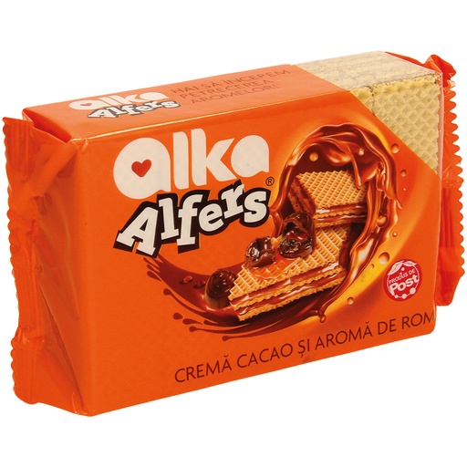 [80904CR] Wafels met roomvulling met cacao-rum-smaak (72%)