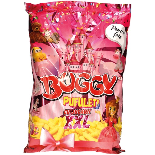 [82900CR] Buggy verrassing feest Maïsnibbels met zout. Bevat speelgoed.