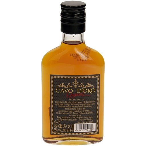 [68602] Roemeense sterke drank "Cavo Doro", 28% vol.
