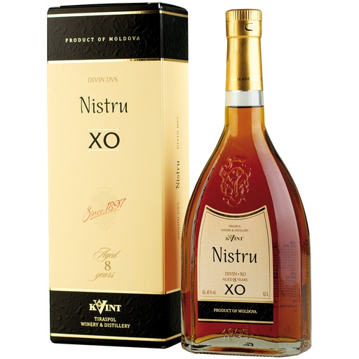 [68129] Brandewijn "Nistru" in geschenkdoos/ 8 jaar, 40% vol.