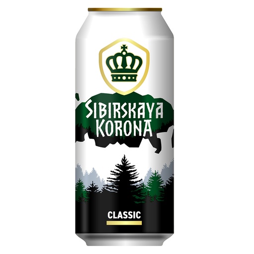 [64264] Bier "Sibirskaja Korona Classik" licht, gepasteuriseerd, 5,3% vol.
