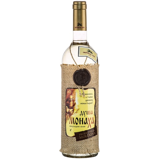 [65263] DUSHA MONACHA - Вино из Молдавии, белое, полусладкое, 12,0%