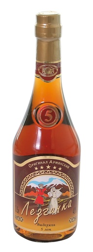 [68310] Armeense sterke drank "Lezginka" 5 jaar oud 40% vol.