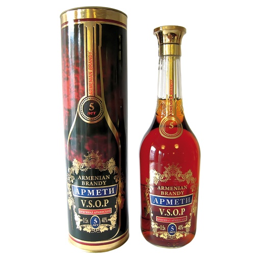 [68319] Armeense brandy "Armeti" cadeaudoos, 5 jaar oud 40% vol.