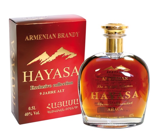 [68316] Armeense brandy "Hayasa" cadeaudoos, 9 jaar oud 40% vol.