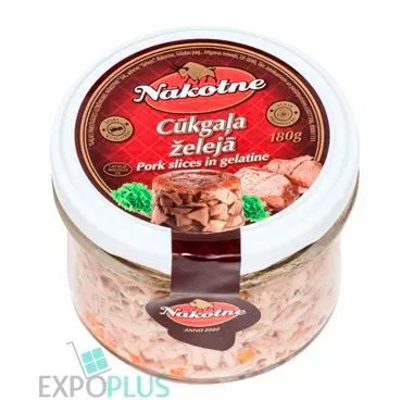 [0001014722] NAKOTNE CUKGALA ZELEJA PLAKJES VARKENSVLEES EN GELATINE