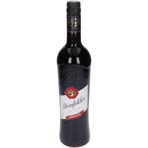 [68992] Красное вино "Rotwild Dornfelder" полусладкое, 10,5% алк.