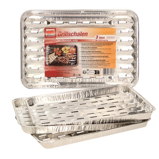 [95918] Aluminium grillplaten, 3 stuks