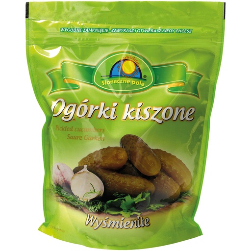 [09907] Oгурцы бочковые "Ogoreczki kiszone" в стоячем пакете "Doypac