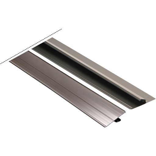 [98935] Ценникодержатель серо-алюминиевый с зажимом 1250x52mm