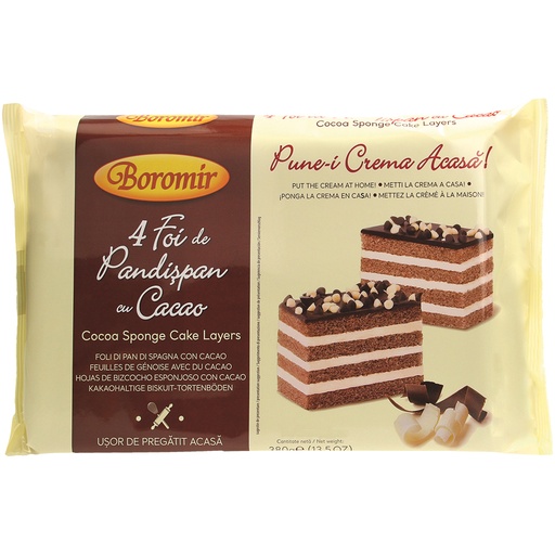 [81906] 4 Chocolade Biscuit Taartbodems "Boromir-Foi de pandispan"