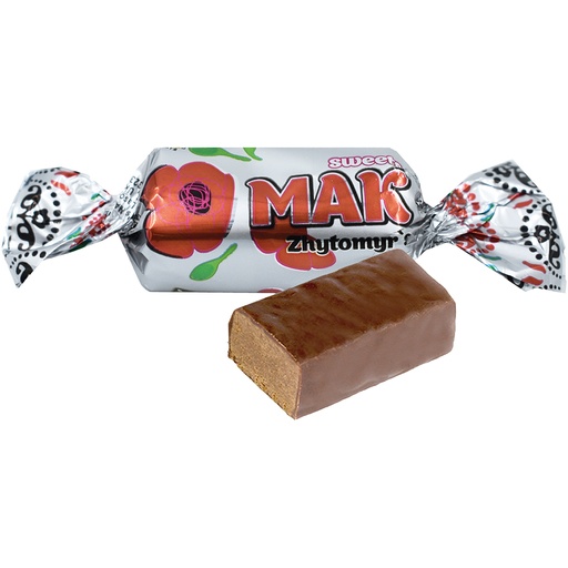 [91352] Мак Житомирский – Конфета со вкусом фундука в глазури на осн