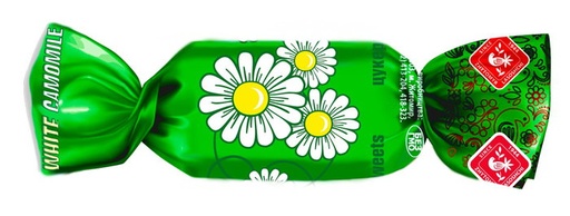 [91354] Chocoladesnoepjes Witte kamille