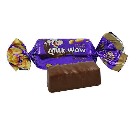 [91361] Milk Wow – Конфета с арахисом и вкусом молока в жировой глаз