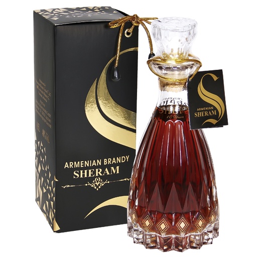 [68394] Armeense brandy "SHERAM" 10 jaar 40% vol. in geschenkdoos