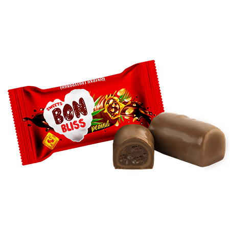 [91365] Bon Bliss – Конфета с арахисом в жировой глазури с какао