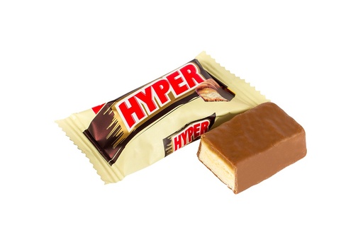 [91368] Hyper Snoep met karamel- en melksmaak in vetglazuur