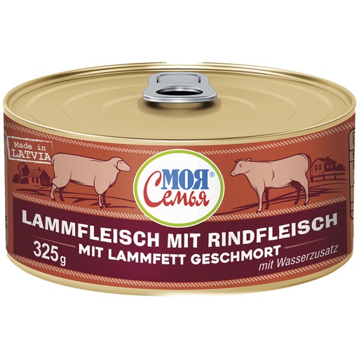 [33220] "MOJA SEMJA" Lamsvlees met rundvlees, gestoofd met lamsvet.