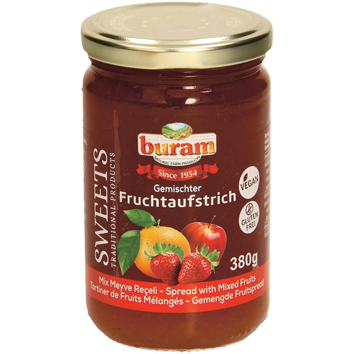 [63978] Vruchtenspread aardbei, appel en sinaasappel