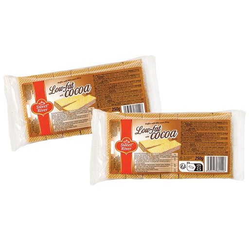 [80229] Wafels met 58% Crèmevulling met magere cacaopoeder