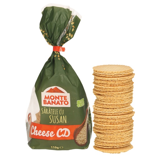 [80952] Sesamcrackers-Monte Banato Gezouten knabbelgebak met kaas en