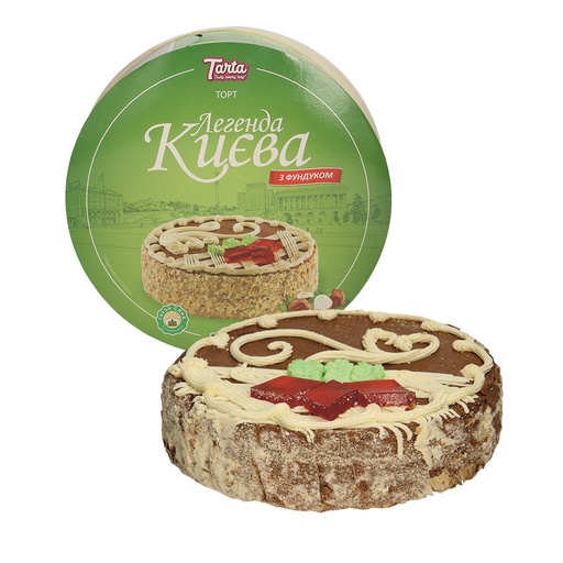 [05312] "Legenda KIEVA" Воздушный торт с жареным фундуком 11,6%, глу