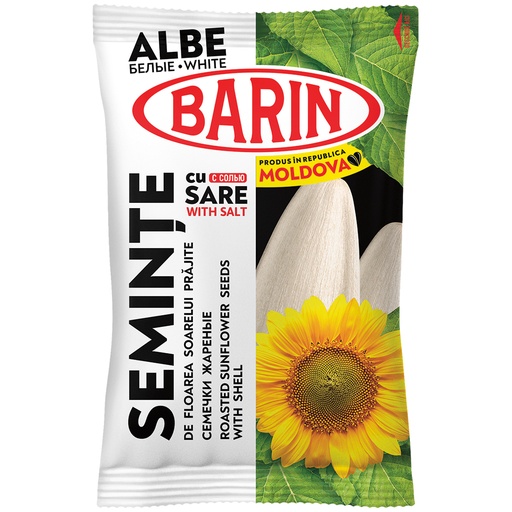 [56531] "BARIN" Geroosterde witte zonnebloempitten met schil, gezout