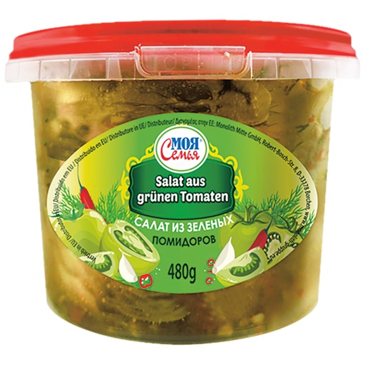 [09212] "Moja Semja" Salade van groene tomaten 480 g