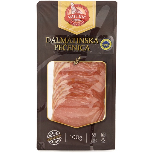 [24159] Dalmatinska pecenica gerookte drooggerijpte ham, plakjes
