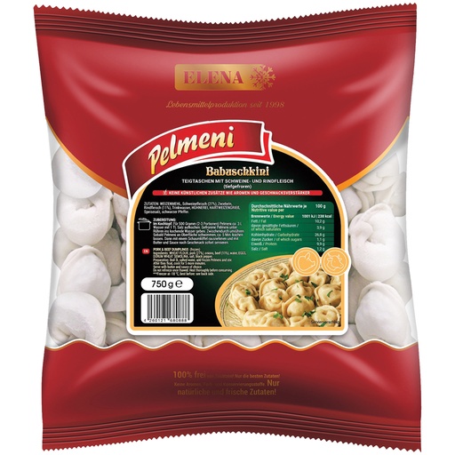 [02426] Teigtasjes Pelmeni "Babuschkini" met varkens- en rundvlees