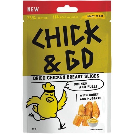 [24230] "CHICK & GO" Слайсы из куриного филе со вкусом горчицы и мед