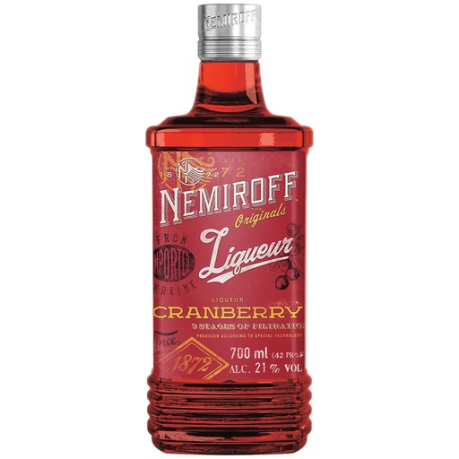 [68559] "NEMIROFF" Cranberry Liqueur, 21% vol.