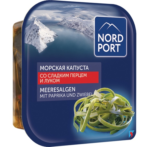 [08009] Морская капуста маринованные с паприкой и луком