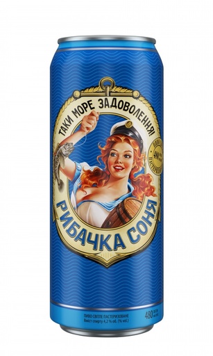 [64027] Oekraïens tapbier "RYBACHKA SONYA" licht, gepasteuriseerd.