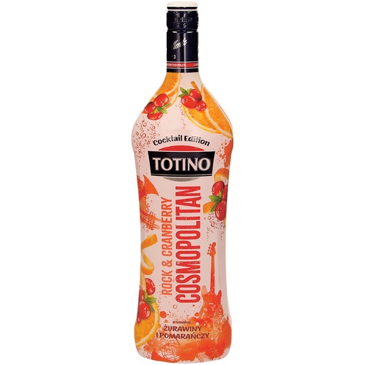 [68672] Aromatisched alcoholisch drankje met sinaasappel-bosbes-smaak "Totino Rock & Cranberry Cosmopolitan", gefermenteerd uit appelsapconcentraat.