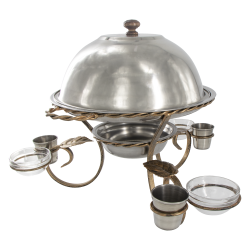 [0001015622] SAGE Twisted - Kebab warmhoudstandaard, met 3 stuks sauskomm