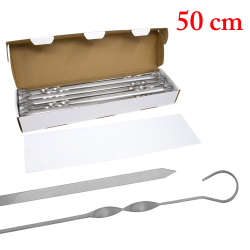 [0001015630] Spiesen 50 cm, 50 stuks, 10 mm breed, roestvrij staal 1,5mm