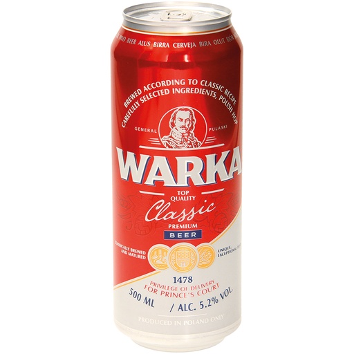 [64928] Licht bier "Warka Classic" 5,2% vol.