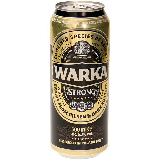 [64929] Donker bier "Warka Strong" 6,3% vol.