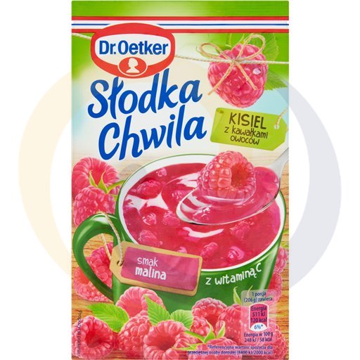 [10989682DRO] Dr.Oetker Zoet Moment frambozen kissel met stukjes fruit