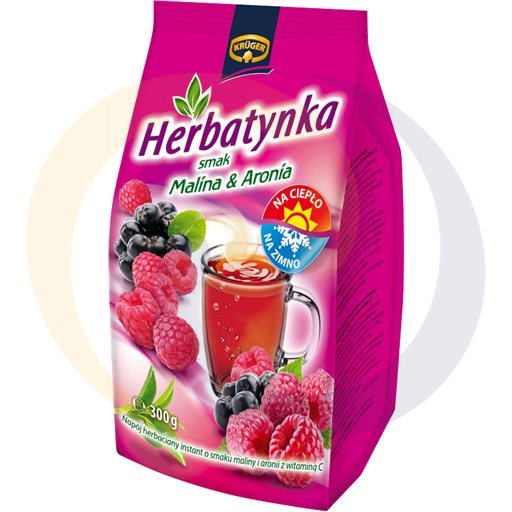 [133830001KR] Krüger Herbatynka Инстант Чай Напиток Вкус Малина и Черная г