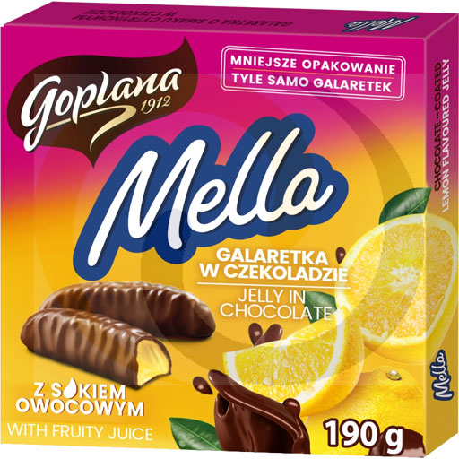 [20400112JUT] Jutrzenka Mella Gala citroen in chocolade 190g