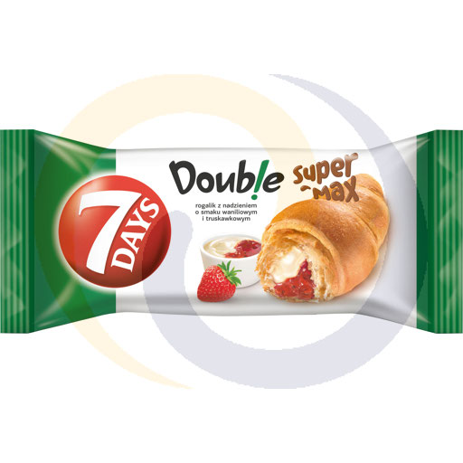 [21520100DAN] 7Days Double croissant vanille–aardbei 110g