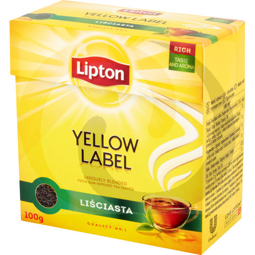 [26525000KNO] Lipton Yellow Label zwarte thee 100g